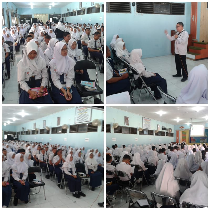 Diseminasi Informasi Sosialisasi P4GN pada kegiatan Pengenalan Lingkungan Sekolah di SMA N 3 Tegal Diseminasi Informasi Sosialisasi P4GN pada kegiatan Pengenalan Lingkungan Sekolah di SMA N 3 Tegal