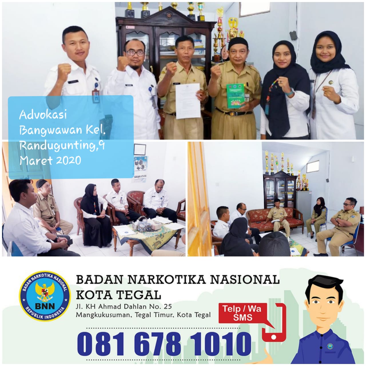 Koordinasi Advokasi Pembangunan Berwawasan Anti Narkoba di Kelurahan Randugunting Kota Tegal Koordinasi Advokasi Pembangunan Berwawasan Anti Narkoba di Kelurahan Randugunting Kota Tegal