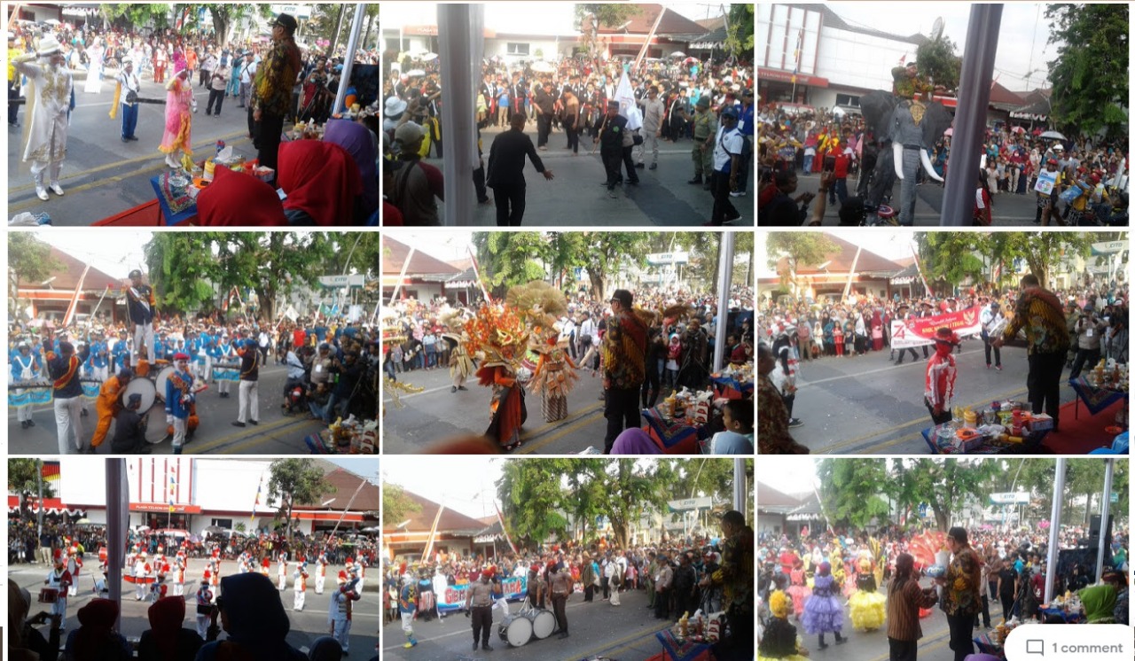 Karnaval Pawai Pembangunan Peringatan HUT ke 74 Republik Indonesia Karnaval Pawai Pembangunan Peringatan HUT ke 74 Republik Indonesia