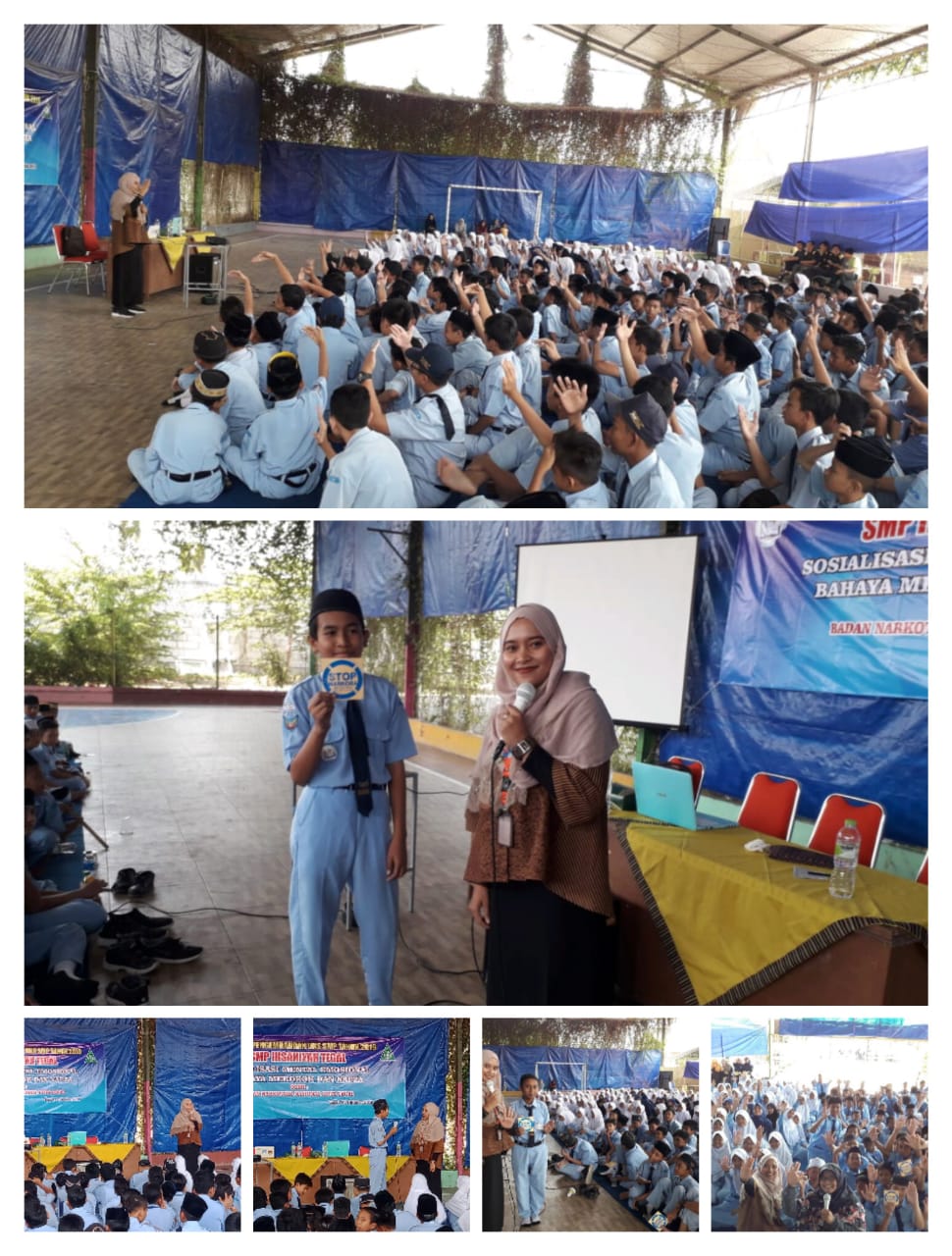 Diseminasi Informasi P4GN melalui Sosialisasi bahaya Narkoba Kepada Pelajar SMP Ihsaniyah Kota Tegal Diseminasi Informasi P4GN melalui Sosialisasi bahaya Narkoba Kepada Pelajar SMP Ihsaniyah Kota Tegal