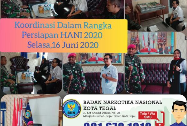 Koordinasi dalam rangka Persiapan HANI 2020 dengan Komandan Pangkalan TNI AL Kota Tegal