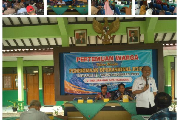 DISEMINASI INFORMASI P4GN Peningkatan Kapasitas pengurus RT/RW Kelurahan Mintaragen Triwulan IV TA.2019 DISEMINASI INFORMASI P4GN Peningkatan Kapasitas pengurus RT/RW Kelurahan Mintaragen Triwulan IV TA.2019