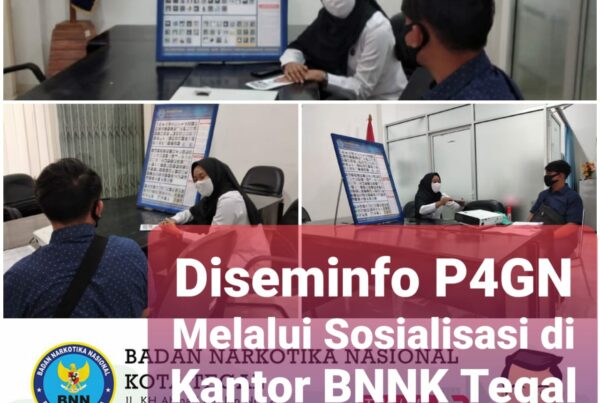 Diseminasi Informasi P4GN kepada pengunjung BNNK Tegal