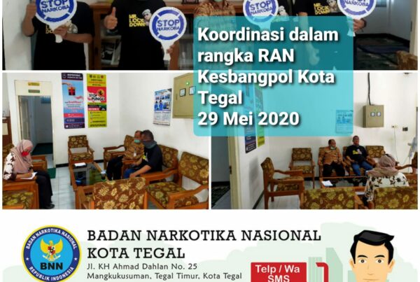Koordinasi terkait Inpres No.2 Tahun 2020 tentang RAN P4GN dengan Pemkot Tegal