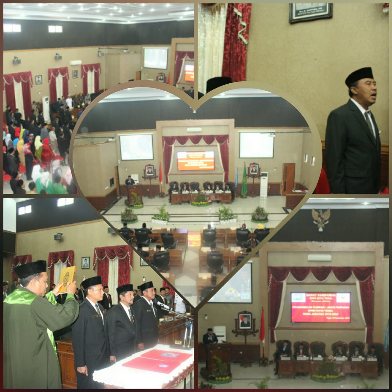 PENGAMBILAN SUMPAH / JANJI PIMPINAN DPRD KOTA TEGAL MASA JABATAN 2019-2024 PENGAMBILAN SUMPAH / JANJI PIMPINAN DPRD KOTA TEGAL MASA JABATAN 2019-2024