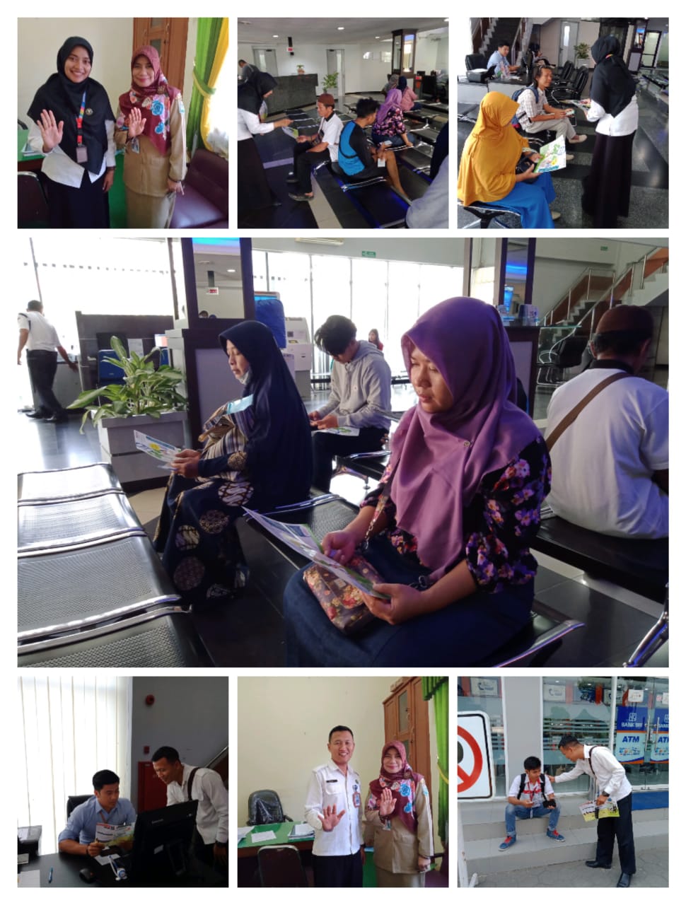 Diseminasi Informasi P4GN melalui selebaran Kepada Nasabah BRI Cabang, Kota Tegal Diseminasi Informasi P4GN melalui selebaran Kepada Nasabah BRI Cabang, Kota Tegal