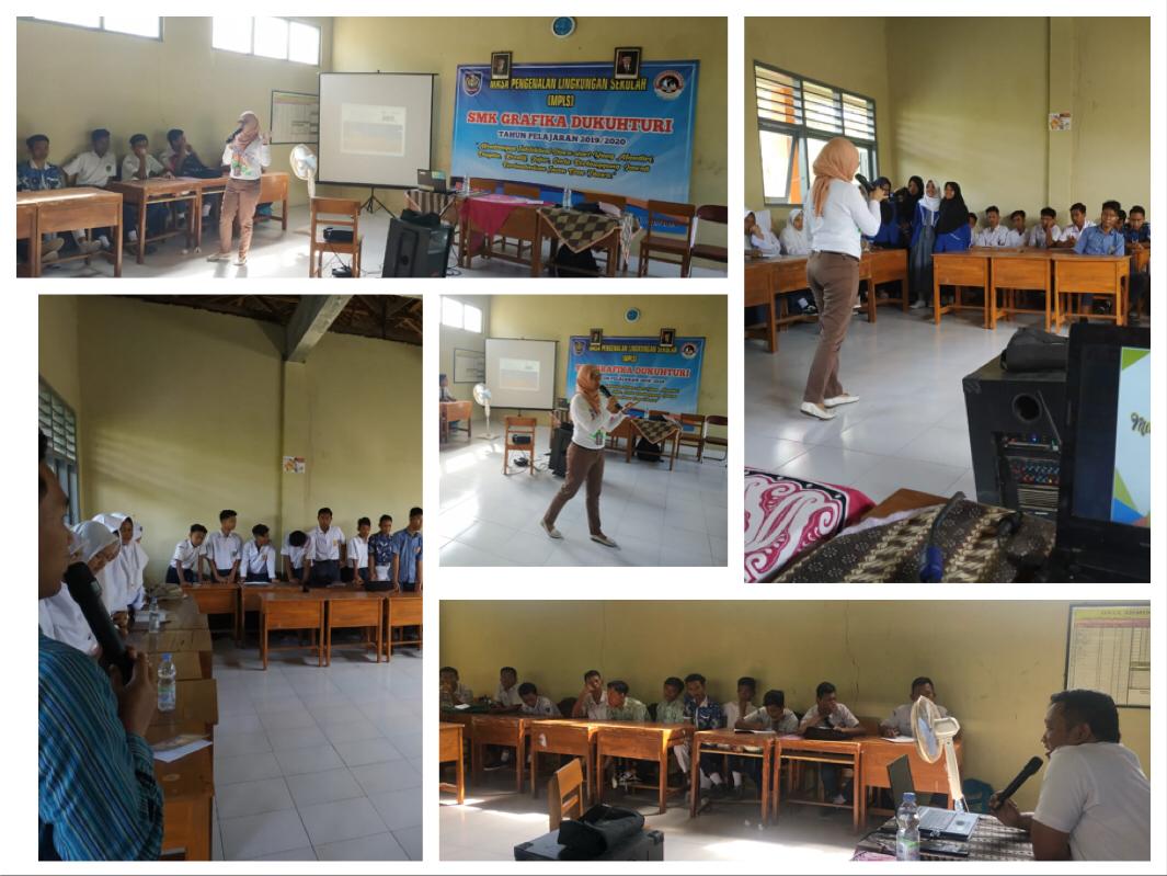 Diseminasi Informasi Sosialisasi P4GN pada kegiatan Masa Pengenalan Lingkungan Sekolah di SMK Grafika Dukuhturi, Kabupaten Tegal Diseminasi Informasi Sosialisasi P4GN pada kegiatan Masa Pengenalan Lingkungan Sekolah di SMK Grafika Dukuhturi, Kabupaten Tegal