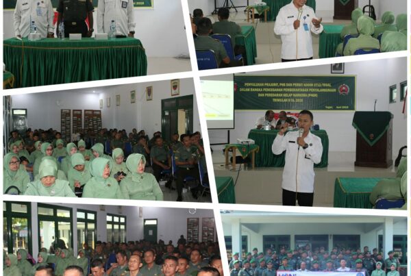 Diseminasi Informasi Kepada Prajurit TNI, PNS dan PERSIT KODIM 0712 Tegal Rangka Rangkaian Peringatan HANI 2019