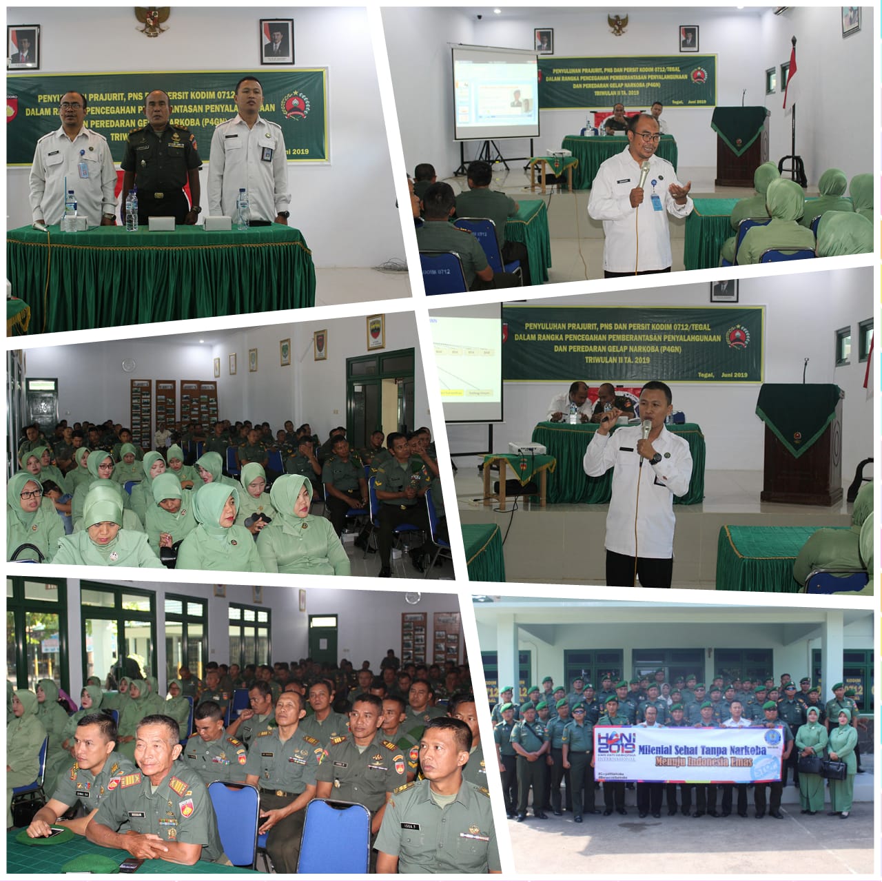 Diseminasi Informasi Kepada Prajurit TNI, PNS dan PERSIT KODIM 0712 Tegal Rangka Rangkaian Peringatan HANI 2019 Diseminasi Informasi Kepada Prajurit TNI, PNS dan PERSIT KODIM 0712 Tegal Rangka Rangkaian Peringatan HANI 2019