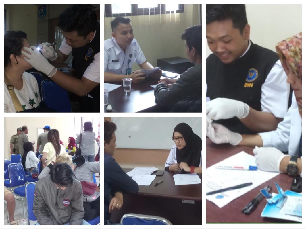 Skrining Penyalahguna Narkoba kerjasama antara Satpol PP Pemkot Tegal dan BNN Kota Tegal Skrining Penyalahguna Narkoba kerjasama antara Satpol PP Pemkot Tegal dan BNN Kota Tegal