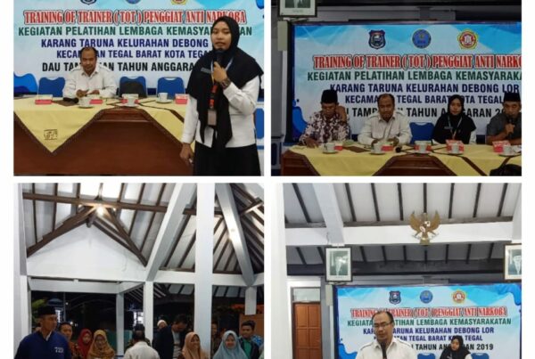 Pemberdayaan masyarakat anti Narkoba (TOT) Penggiat anti Narkoba Kelurahan Debong Lor Kabupaten Tegal Pemberdayaan masyarakat anti Narkoba (TOT) Penggiat anti Narkoba Kelurahan Debong Lor Kabupaten Tegal