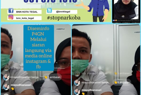 Diseminasi Informasi P4GN melalui siaran langsung via media sosial Instagram dan facebook Diseminasi Informasi P4GN melalui siaran langsung via media sosial Instagram dan facebook