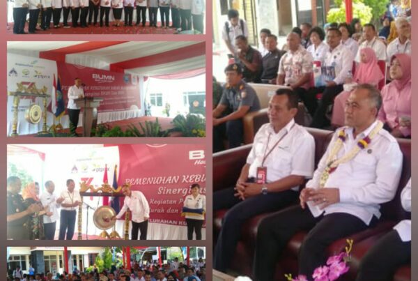 Pemenuhan Kebutuhan Dasar Masyarakat sinergita BHUN dan BNN dalam Kegiatan Pelatihan Di Kawasan Rawan Rentan Narkoba, Pasar Murah dan Pengukuhan Relawan Anti Narkoba 2019