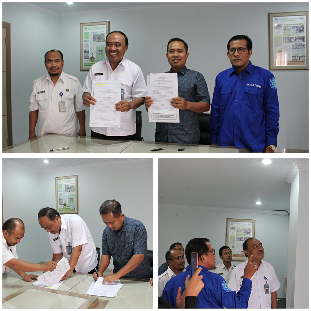 MoU antara BNNK Tegal dengan Radar Tegal Group (Koran dan Media Penyiaran Radio) MoU antara BNNK Tegal dengan Radar Tegal Group (Koran dan Media Penyiaran Radio)