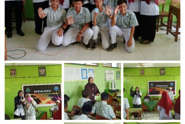 Diseminasi Informasi P4GN di melalui sosialisasi bahaya Narkoba kepada pelajar SMP Al Khairiyyah Tegal Diseminasi Informasi P4GN di melalui sosialisasi bahaya Narkoba kepada pelajar SMP Al Khairiyyah Tegal