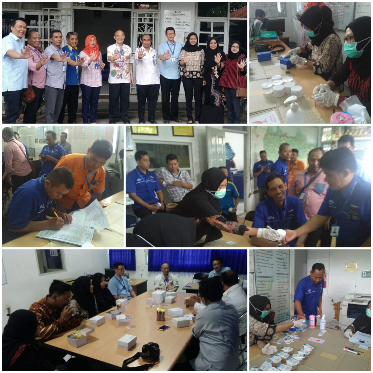 Kegiatan Test Urine Di Lingkungan Swasta (PT Bina San Prima Cabang Kota Tegal) Kegiatan Test Urine Di Lingkungan Swasta (PT Bina San Prima Cabang Kota Tegal)