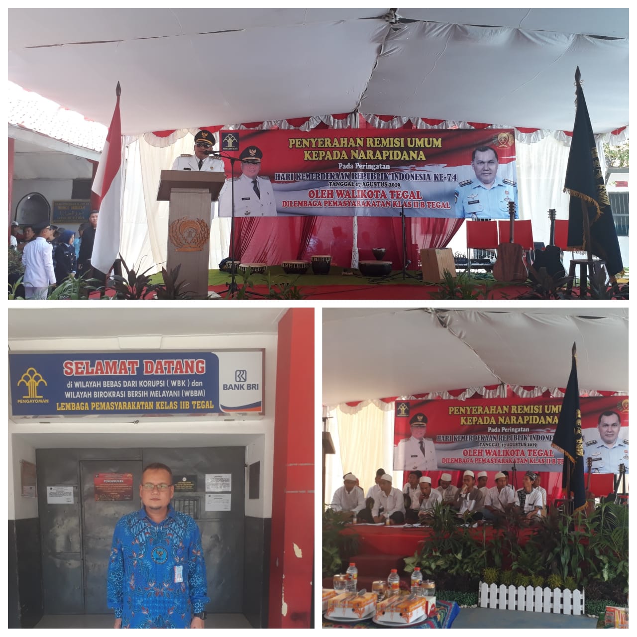 Menghadiri Acara Penyerahan Surat Keputusan Menteri Hukum & HAM tentang Pemberian Remisi Bagi Warga Binaan Lembaga Pemasyarakatan Kelas II B Tegal Menghadiri Acara Penyerahan Surat Keputusan Menteri Hukum & HAM tentang Pemberian Remisi Bagi Warga Binaan Lembaga Pemasyarakatan Kelas II B Tegal