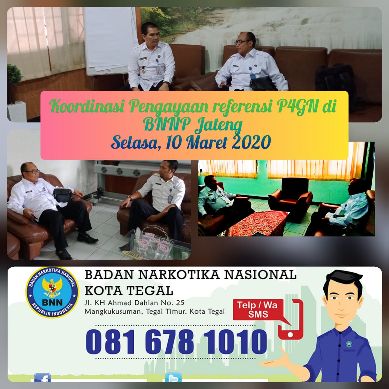 Koordinasi Pengayaan Referensi P4GN di BNNP Jateng Koordinasi Pengayaan Referensi P4GN di BNNP Jateng