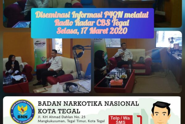 Kegiatan Diseminasi Informasi P4GN di melalui siaran Radio Radar CBS Tegal