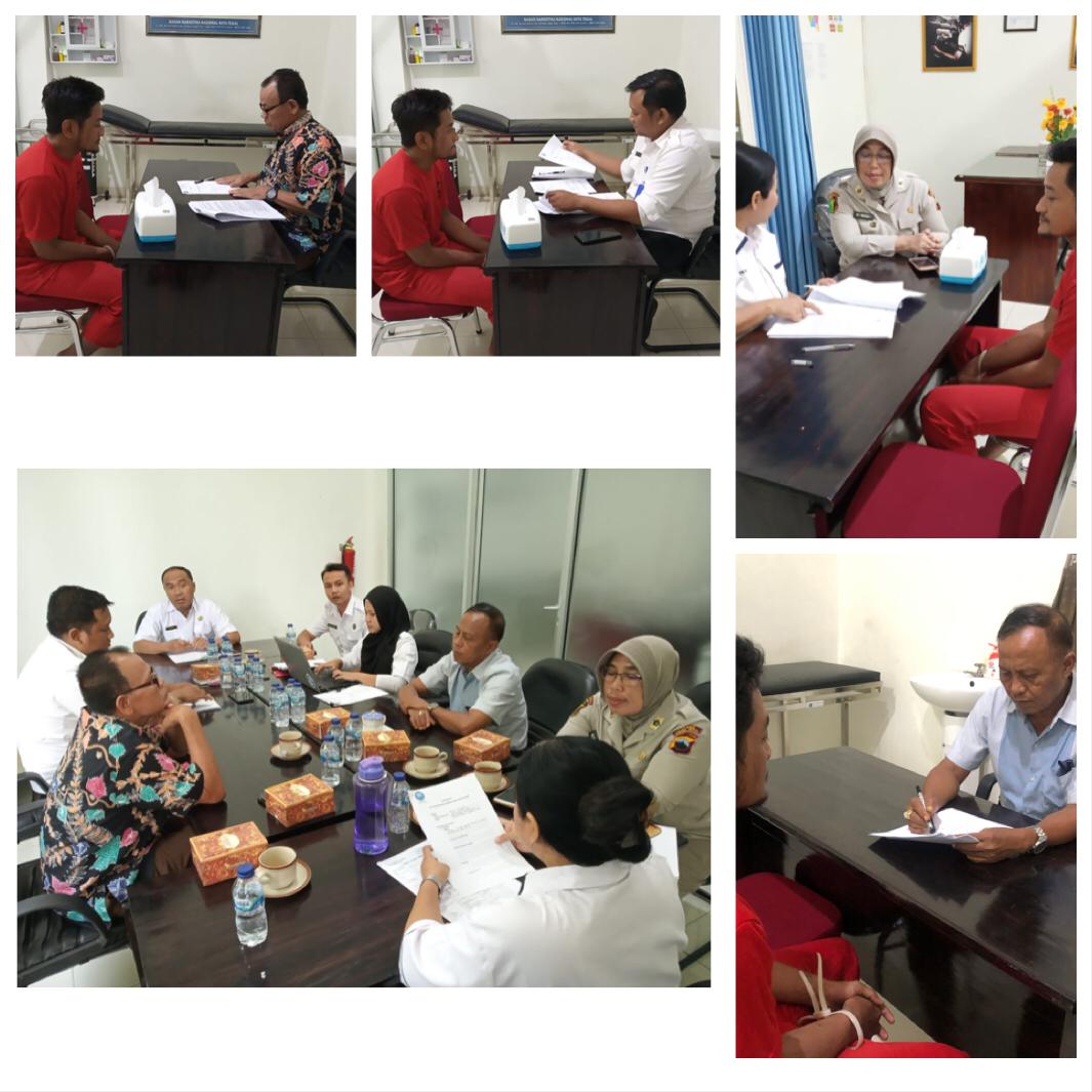 Asesmen Terpadu dan case conference tersangka inisial ST di BNN Kota Tegal Asesmen Terpadu dan case conference tersangka inisial ST di BNN Kota Tegal