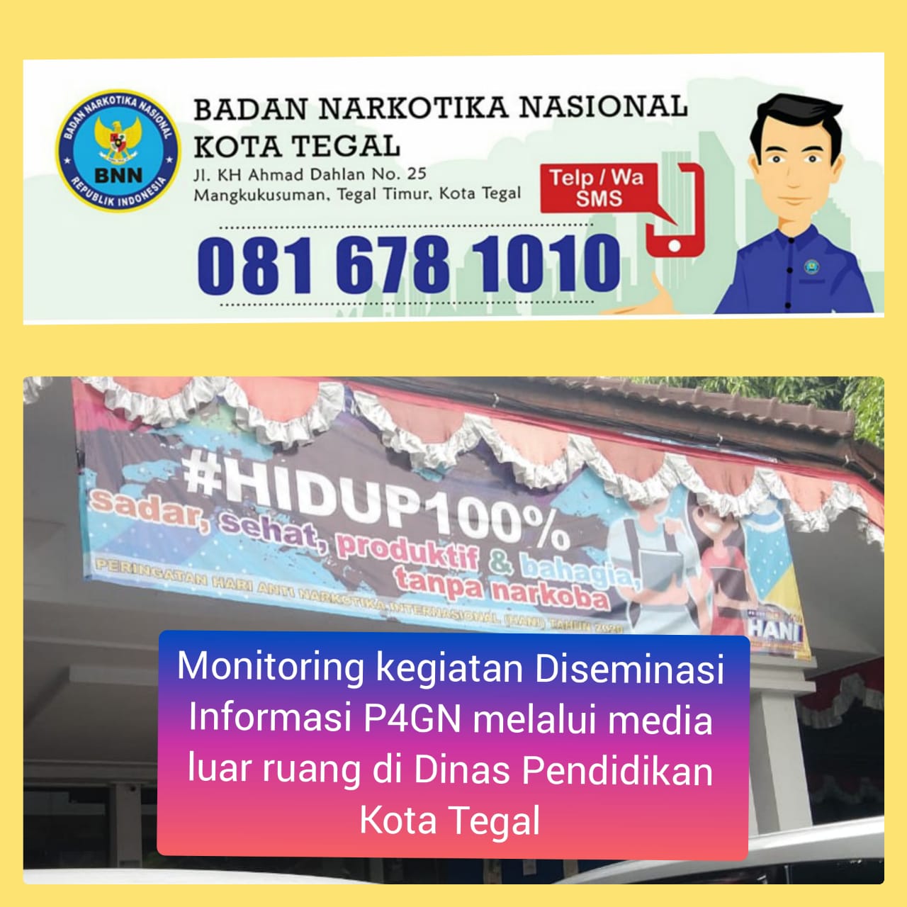 Diseminasi Informasi P4GN di Dinas Pendidikan Kota Tegal Diseminasi Informasi P4GN di Dinas Pendidikan Kota Tegal