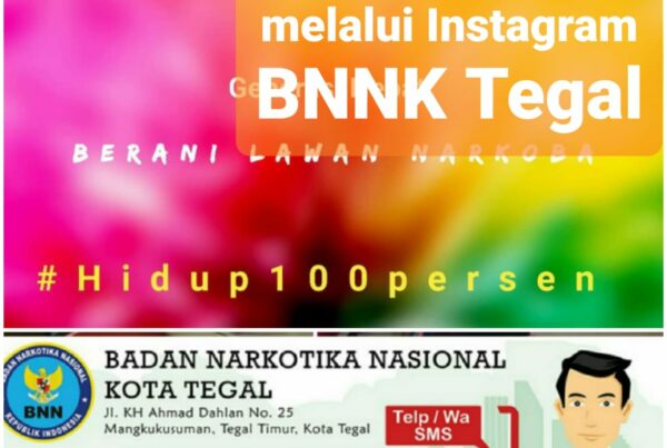Diseminasi Informasi P4GN melalui Instagram BNNK Tegal
