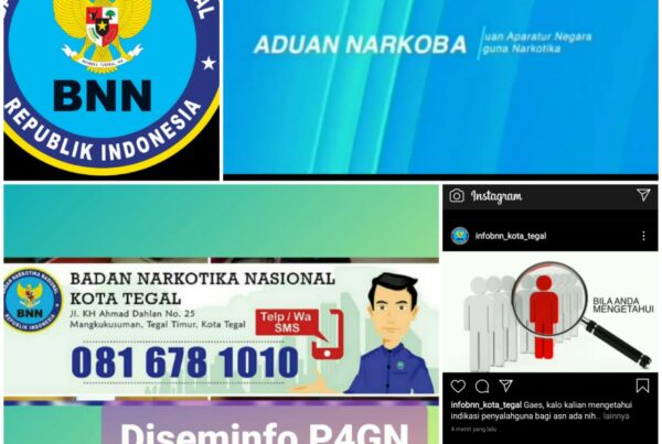 Diseminasi Informasi P4GN melalui Media Sosial infobnn_kota_tegal