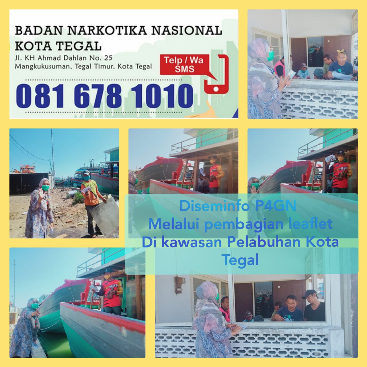 Kegiatan Diseminasi Informasi Kepada Nelayan di kawasan Pelabuhan Kota Tegal Kegiatan Diseminasi Informasi Kepada Nelayan di kawasan Pelabuhan Kota Tegal