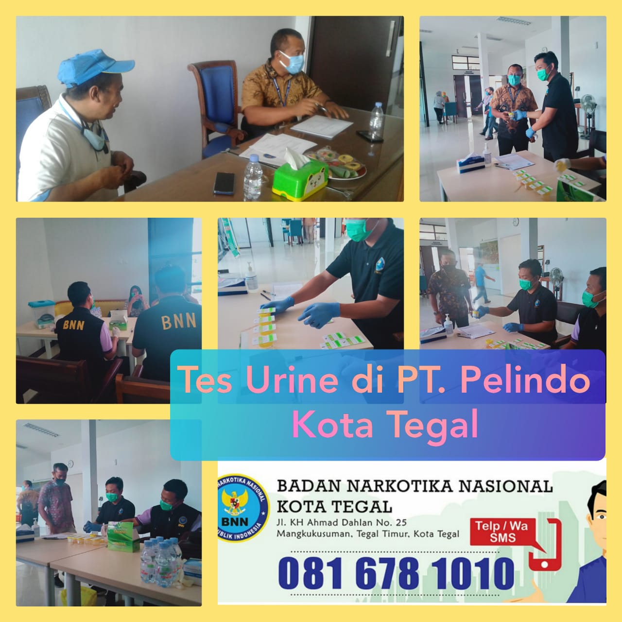 Pemberdayaan Masyarakat Anti Narkoba melalui Tes Urine di PT. Pelindo Kota Tegal Pemberdayaan Masyarakat Anti Narkoba melalui Tes Urine di PT. Pelindo Kota Tegal
