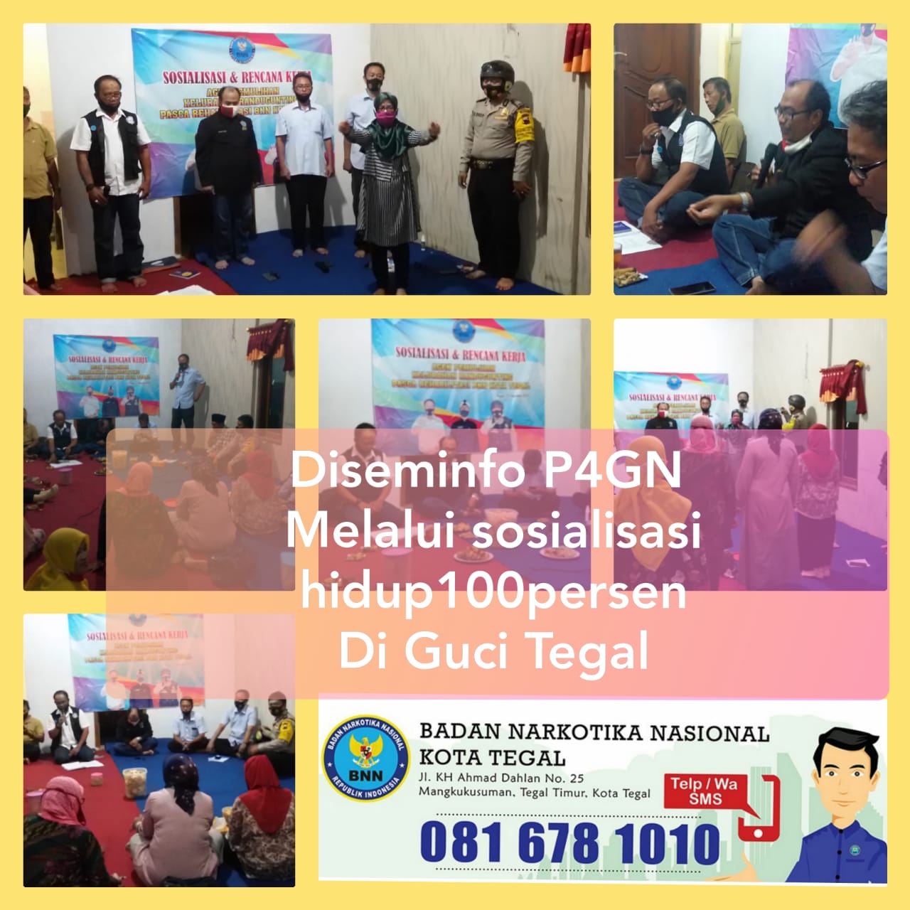 Diseminasi Informasi melalui sosialisasi hidup 100persen di Guci Tegal Diseminasi Informasi melalui sosialisasi hidup 100persen di Guci Tegal