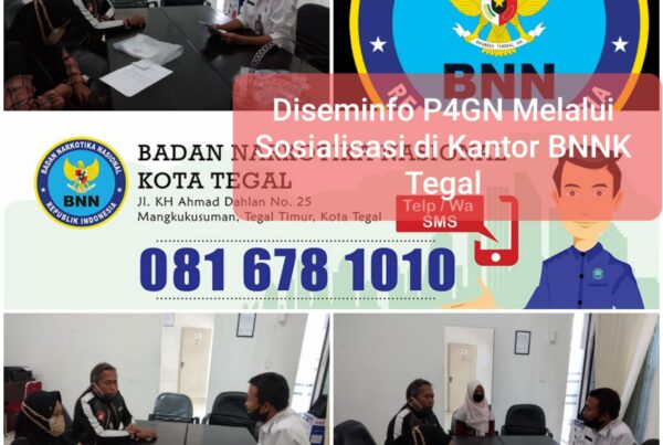 Kegiatan Diseminasi Informasi melalui sosialisasi Hidup 100 persen kepada pengunjung Kantor BNNK Tegal Kegiatan Diseminasi Informasi melalui sosialisasi Hidup 100 persen kepada pengunjung Kantor BNNK Tegal