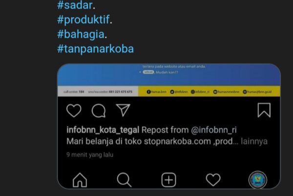 Kegiatan Diseminasi Informasi melalui Twitter BNNK Tegal
