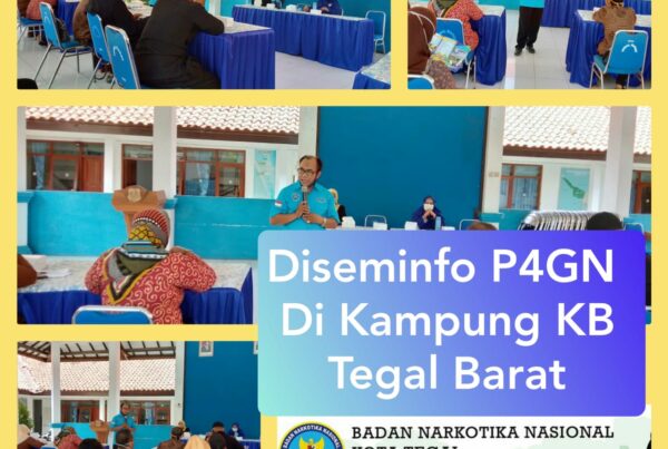 Penyampaian Informasi P4GN melalui sosialisasi di Kampung KB Tegal Barat Kota Tegal