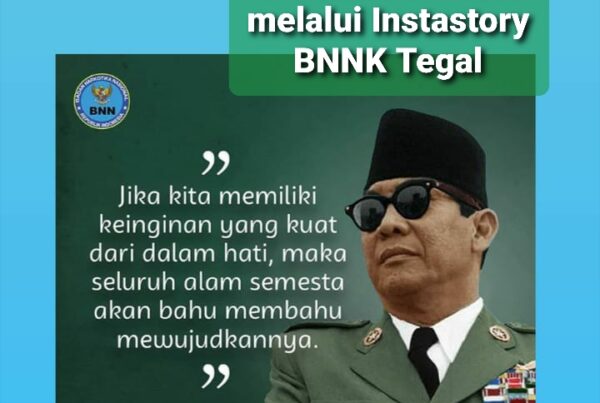 Penyampaian Informasi melalui Instastory BNNK Tegal