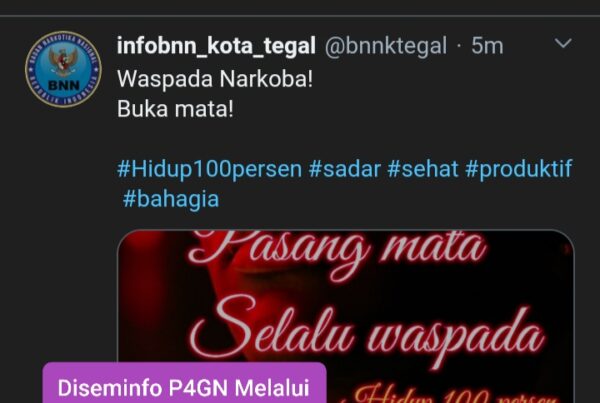 Penyampaian Informasi melalui twitter BNNK Tegal Penyampaian Informasi melalui twitter BNNK Tegal