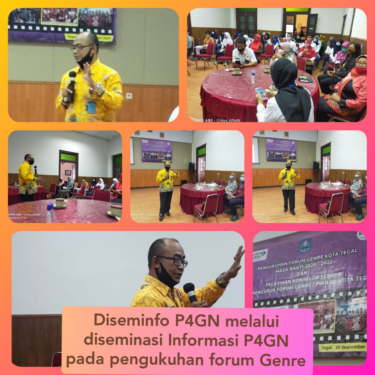 Diseminasi Informasi P4GN pada pengukuhan Forum Genre Diseminasi Informasi P4GN pada pengukuhan Forum Genre