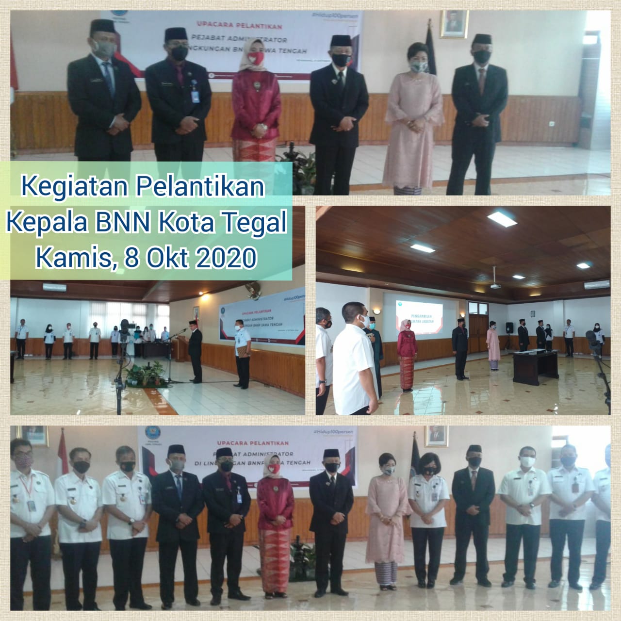 Kegiatan Pelantikan Kepala BNN Kota Tegal Kegiatan Pelantikan Kepala BNN Kota Tegal