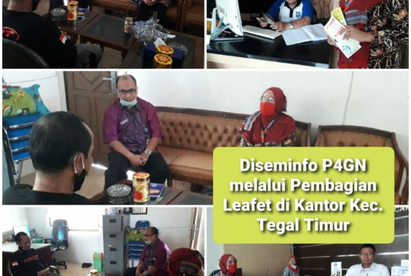 Diseminasi Informasi P4GN melalui pembagian Leaflet kepada Pegawai Kantor Kec. Tegal Timur Diseminasi Informasi P4GN melalui pembagian Leaflet kepada Pegawai Kantor Kec. Tegal Timur