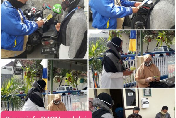Diseminasi Informasi melalui Pembagian Leaflet di Kantor Pelayanan SIM Polres Tegal