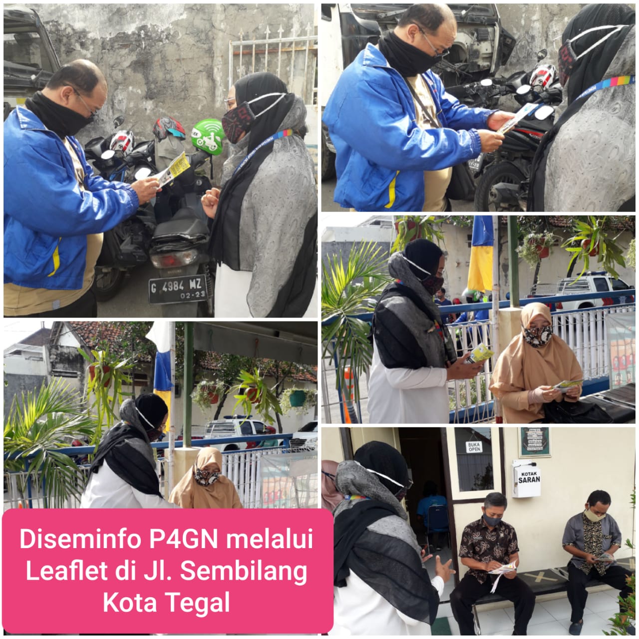 Diseminasi Informasi melalui Pembagian Leaflet di Kantor Pelayanan SIM Polres Tegal Diseminasi Informasi melalui Pembagian Leaflet di Kantor Pelayanan SIM Polres Tegal