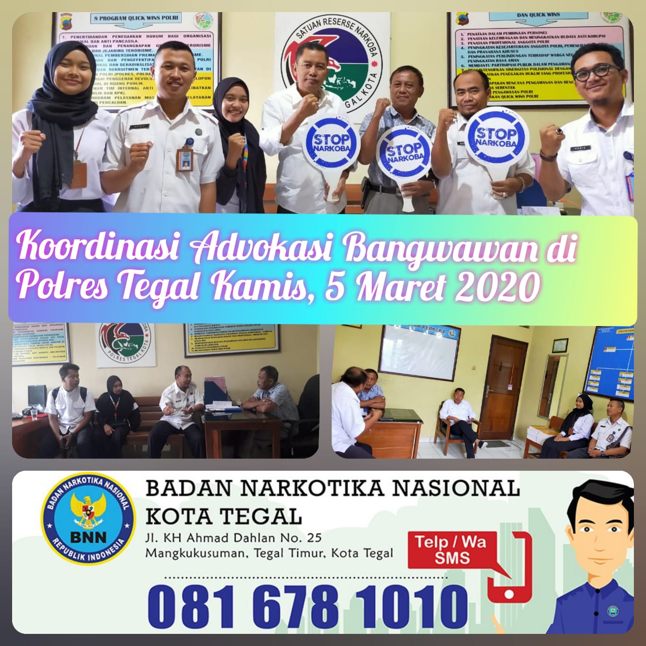 Koordinasi dalam Rangka Advokasi Pembangunan Berwawasan Anti Narkoba di Lapas Tegal Koordinasi dalam Rangka Advokasi Pembangunan Berwawasan Anti Narkoba di Lapas Tegal