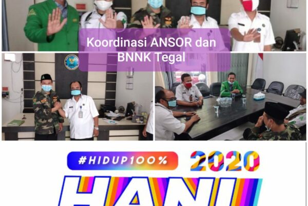 Koordinasi Ketua Anshor dengan BNNK Tegal sebagai bentuk partisipasi Pemuda Anshor dalam P4GN di Kota Tegal Koordinasi Ketua Anshor dengan BNNK Tegal sebagai bentuk partisipasi Pemuda Anshor dalam P4GN di Kota Tegal