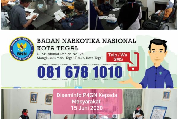Diseminasi Informasi P4GN Kepada Masyarakat di Kantor BNNK Tegal