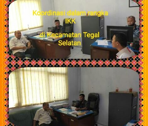 Koordinasi dalam rangka survey Indeks Ketahanan Keluarga (IKK) di Kec. Tegal Selatan Koordinasi dalam rangka survey Indeks Ketahanan Keluarga (IKK) di Kec. Tegal Selatan