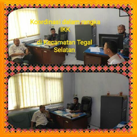 Koordinasi dalam rangka survey Indeks Ketahanan Keluarga (IKK) di Kec. Tegal Selatan Koordinasi dalam rangka survey Indeks Ketahanan Keluarga (IKK) di Kec. Tegal Selatan