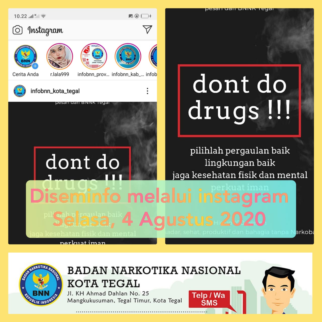 Diseminfo P4GN Melalui media online di Instagram Diseminfo P4GN Melalui media online di Instagram
