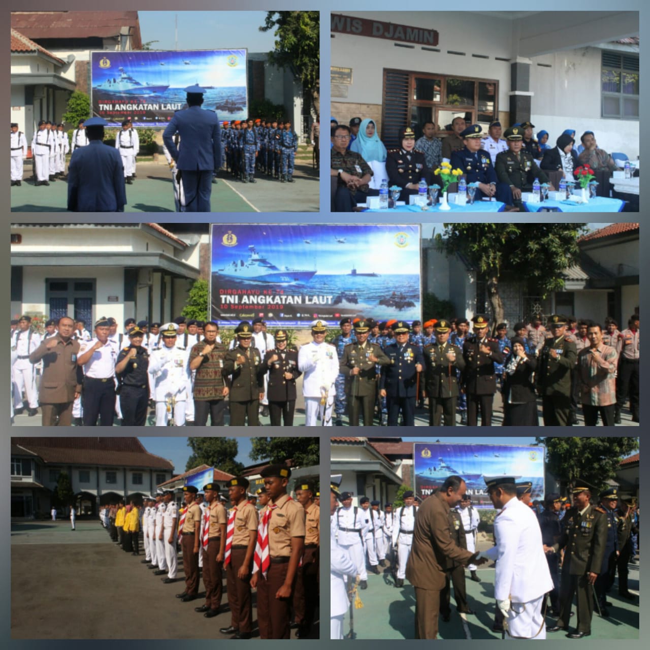 Upacara Peringatan HUT ke-74 TNI Angkatan Laut (AL) Tahun 2019 Upacara Peringatan HUT ke-74 TNI Angkatan Laut (AL) Tahun 2019