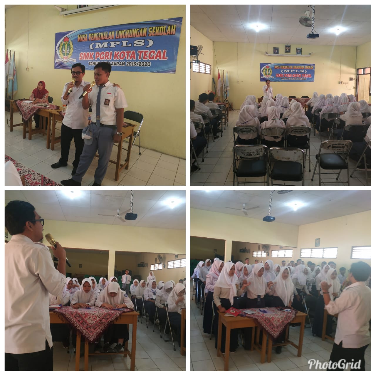 Diseminasi Informasi Sosialisasi P4GN pada kegiatan Masa Pengenalan Lingkungan Sekolah di SMK PGRI Kota Tegal Diseminasi Informasi Sosialisasi P4GN pada kegiatan Masa Pengenalan Lingkungan Sekolah di SMK PGRI Kota Tegal
