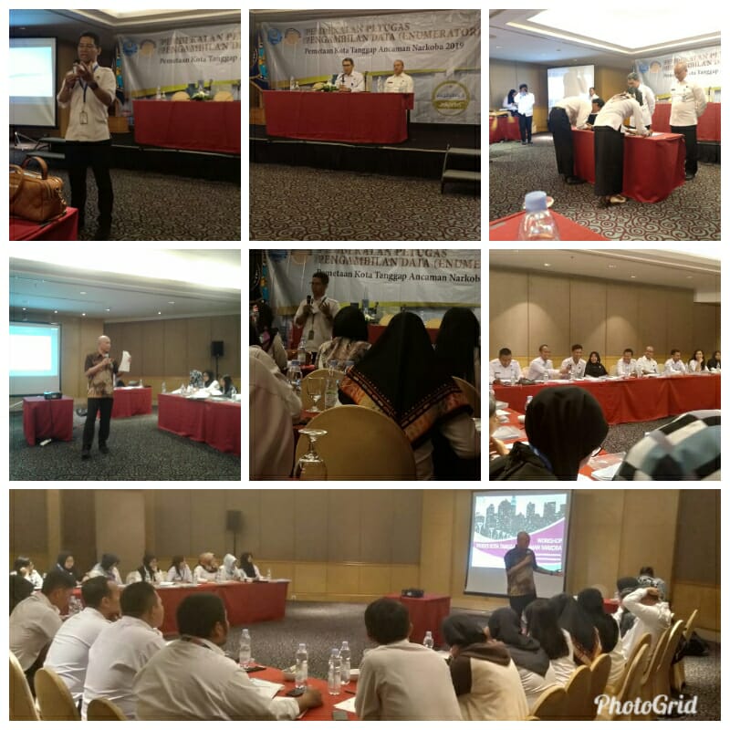 PEMBEKALAN ENUMERATOR (PETUGAS PENGAMBIL DATA) PEMETAAN KOTA TANGGAP ANCAMAN NARKOBA 2019 PEMBEKALAN ENUMERATOR (PETUGAS PENGAMBIL DATA) PEMETAAN KOTA TANGGAP ANCAMAN NARKOBA 2019