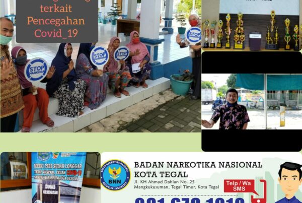 Dukungan Kelurahan Bersinar ( Bersih Narkoba) Randugunting Cegah covid-19